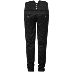 PUNK RAVE Pantalon ‘Torero’ En Brocart Noir grande qualité 37