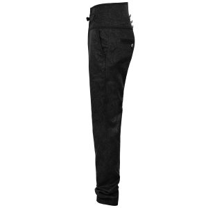 PUNK RAVE Pantalon ‘Torero’ En Brocart Noir grande qualité 39