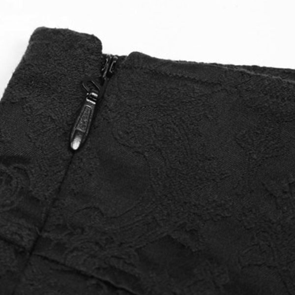 PUNK RAVE Pantalon ‘Vampyr’ En Brocart Noir soldes en ligne 12