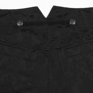 PUNK RAVE Pantalon ‘Vampyr’ En Brocart Noir soldes en ligne 52