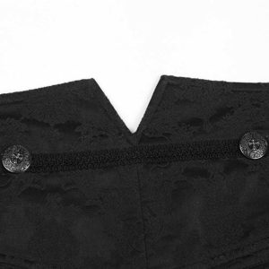 PUNK RAVE Pantalon ‘Vampyr’ En Brocart Noir soldes en ligne 58