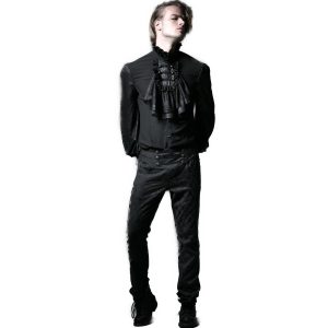 PUNK RAVE Pantalon ‘Vampyr’ En Brocart Noir soldes en ligne 26