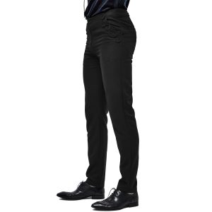 DEVIL FASHION Pantalon Victorien ‘Mc Dermot’ Noir marque pas cher 26