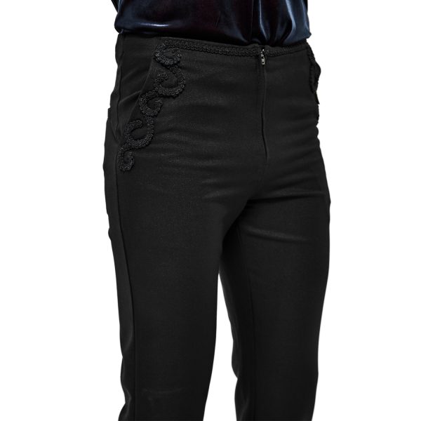 DEVIL FASHION Pantalon Victorien ‘Mc Dermot’ Noir marque pas cher 8