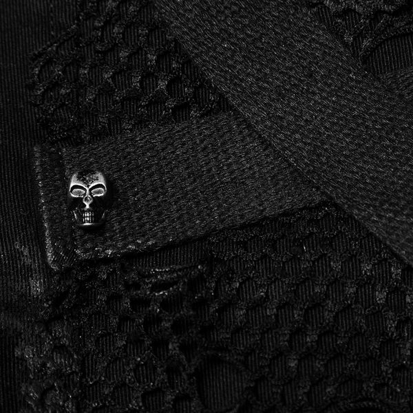 PUNK RAVE Pantalon Vintage ‘Nazgul’ Noir Officielle 13