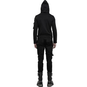 PUNK RAVE Pantalon Vintage ‘Nazgul’ Noir Officielle 21