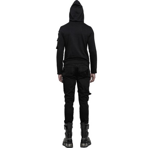 PUNK RAVE Pantalon Vintage ‘Nazgul’ Noir Officielle 4