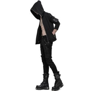 PUNK RAVE Pantalon Vintage ‘Nazgul’ Noir Officielle 23