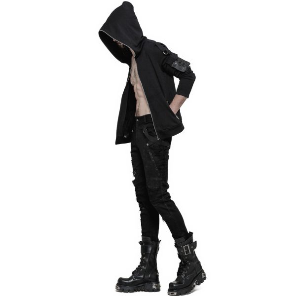 PUNK RAVE Pantalon Vintage ‘Nazgul’ Noir Officielle 5