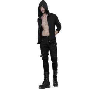 PUNK RAVE Pantalon Vintage ‘Nazgul’ Noir Officielle 25