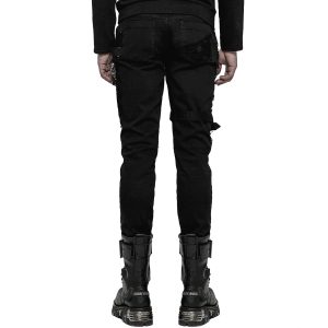 PUNK RAVE Pantalon Vintage ‘Nazgul’ Noir Officielle 29