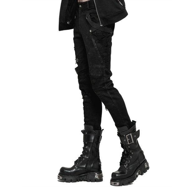 PUNK RAVE Pantalon Vintage ‘Nazgul’ Noir Officielle 9