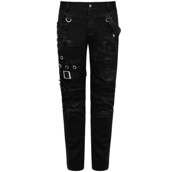 PUNK RAVE Pantalon Vintage ‘Nazgul’ Noir Officielle 10