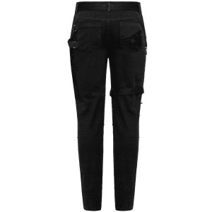 PUNK RAVE Pantalon Vintage ‘Nazgul’ Noir Officielle 35