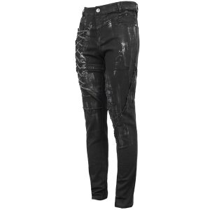 vente pas cher DEVIL FASHION Pantalon ‘Wasteland’ En Jean Noir 38