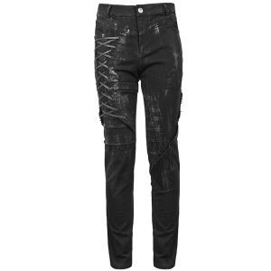 vente pas cher DEVIL FASHION Pantalon ‘Wasteland’ En Jean Noir 32