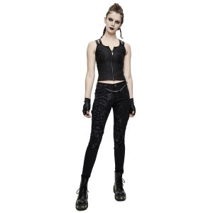 DEVIL FASHION Pantalon ‘Wasteland’ Noir Pour Femmes REMISE allant jusqu. 23