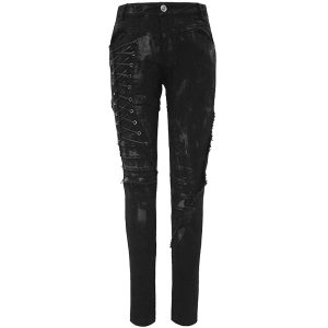 DEVIL FASHION Pantalon ‘Wasteland’ Noir Pour Femmes REMISE allant jusqu. 41