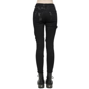 DEVIL FASHION Pantalon ‘Wasteland’ Noir Pour Femmes REMISE allant jusqu. 31