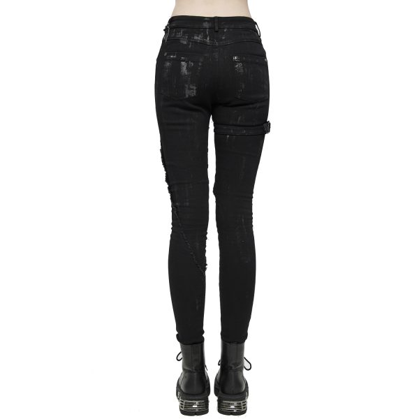 DEVIL FASHION Pantalon ‘Wasteland’ Noir Pour Femmes REMISE allant jusqu. 7