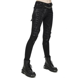 DEVIL FASHION Pantalon ‘Wasteland’ Noir Pour Femmes REMISE allant jusqu. 33