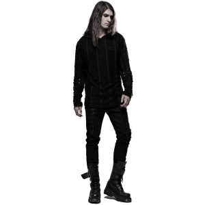 PUNK RAVE Pantalon ‘Wolfram’ Noir mode tendance 33