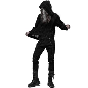 PUNK RAVE Pantalon ‘Wolfram’ Noir mode tendance 37