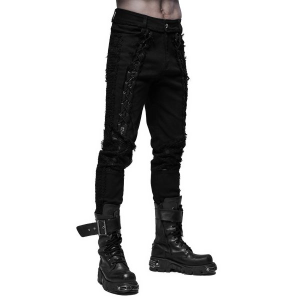 PUNK RAVE Pantalon ‘Wolfram’ Noir mode tendance 13