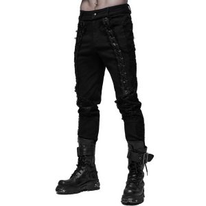 PUNK RAVE Pantalon ‘Wolfram’ Noir mode tendance 45