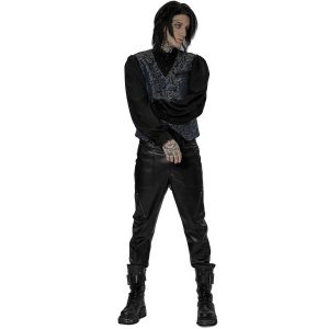 PUNK RAVE Pantalon ‘Xanthus’ En Simili Cuir Noir des prix incroyables 44