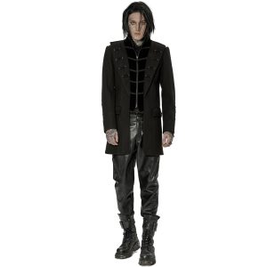 PUNK RAVE Pantalon ‘Xanthus’ En Simili Cuir Noir des prix incroyables 50