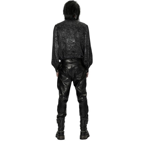 PUNK RAVE Pantalon ‘Xanthus’ En Simili Cuir Noir des prix incroyables 4