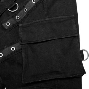 pas cher PUNK RAVE Pantalon ‘Ywain’ En Denim Noir 39