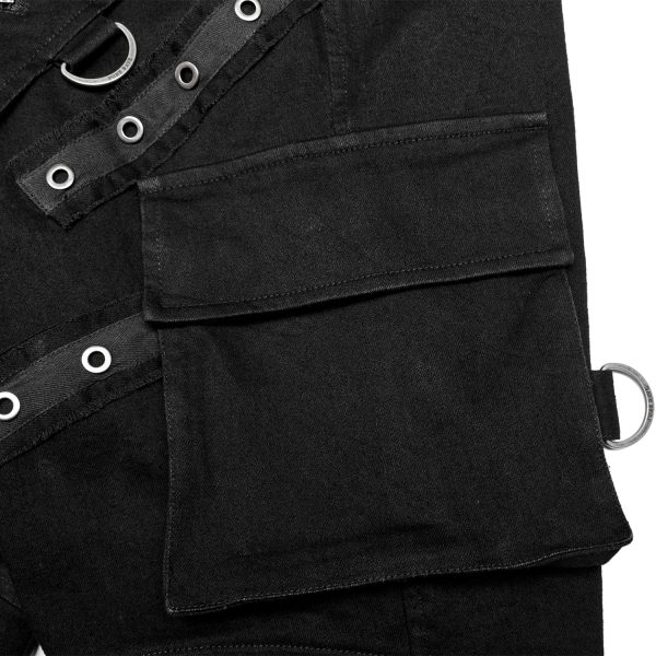 pas cher PUNK RAVE Pantalon ‘Ywain’ En Denim Noir 13