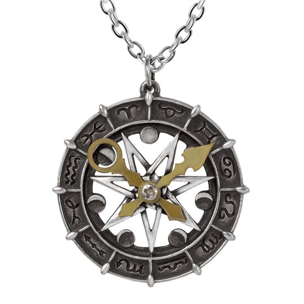 a Prix Discount ALCHEMY GOTHIC Pendentif ‘Astro-Lunial Compass’ 1