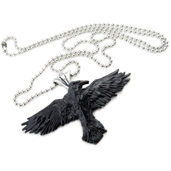 Alchemy Metal-Wear Pendentif ‘Black Raven’ site pas cher 3