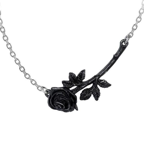 ALCHEMY GOTHIC Pendentif ‘Black Rose Enigma’ REMISE 1