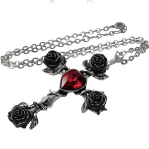 offre spéciale ALCHEMY GOTHIC Pendentif ‘Black Rosifix’ 7