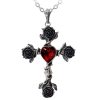 offre spéciale ALCHEMY GOTHIC Pendentif ‘Black Rosifix’ 14