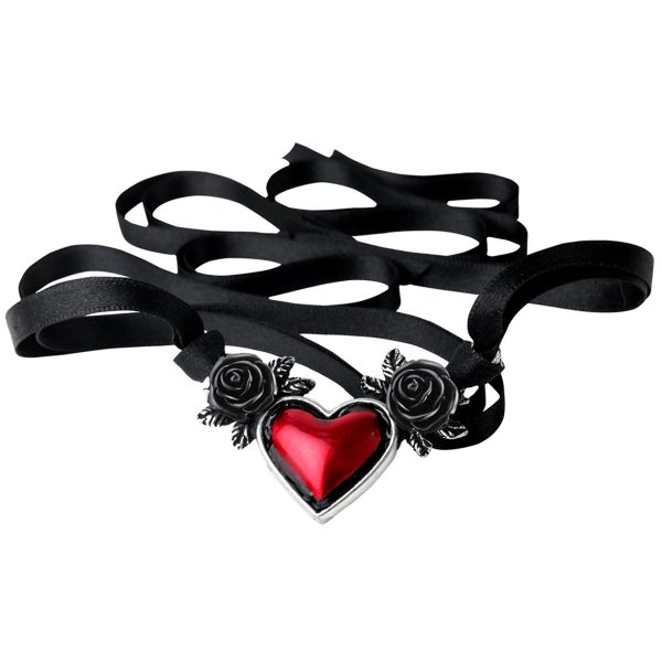 ALCHEMY GOTHIC Pendentif ‘Blood Heart’ fashion pas cher 3