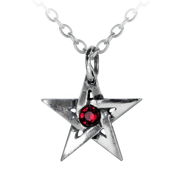 boutique en france ALCHEMY GOTHIC Pendentif ‘Crystal Pentagram’ 1