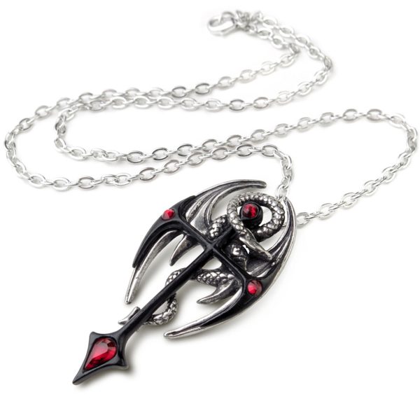 ALCHEMY GOTHIC Pendentif ‘Draconkreuz’ mode 3