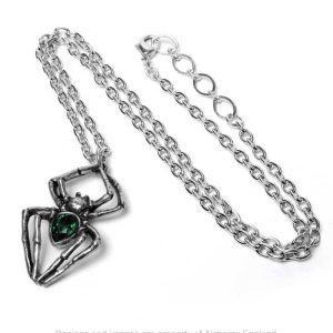 ALCHEMY GOTHIC Pendentif ‘Emerald Spiderling’ Livraison internationale 6