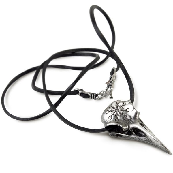 prix le plus bas Alchemy Metal-Wear Pendentif ‘Helm Of Awe Ravenskull’ 3