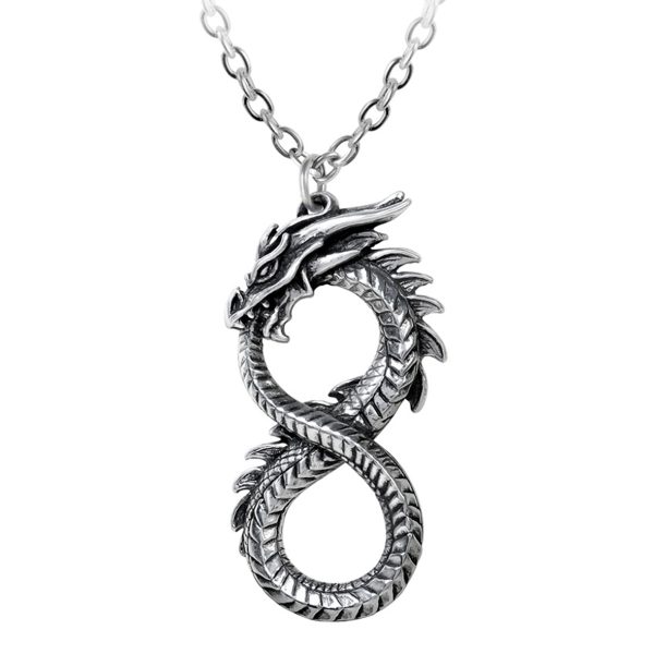 Retour gratuit en magasin. ALCHEMY GOTHIC Pendentif ‘Infinity Dragon’ 1