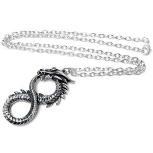 Retour gratuit en magasin. ALCHEMY GOTHIC Pendentif ‘Infinity Dragon’ 6