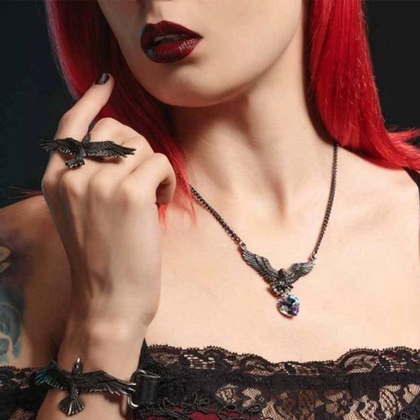 vente luxe pas cher ALCHEMY GOTHIC Pendentif ‘La Nuit’ 5