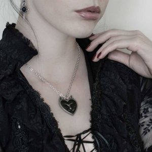 ALCHEMY GOTHIC Pendentif ‘Love Cat’ pas cher 9