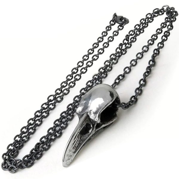 ALCHEMY GOTHIC Pendentif ‘Rabenschadel Kleine’ Nouvelle tendance 4