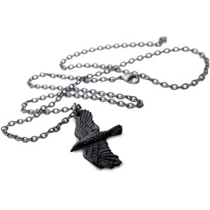 ALCHEMY GOTHIC Pendentif ‘Ravenine’ outlet soldes 7